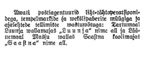 Saastna postiagentuur